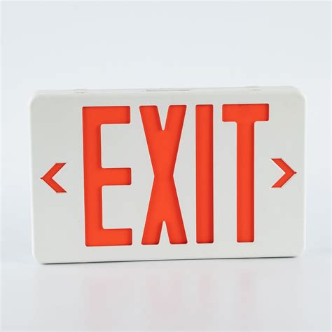 Red LED Exit Sign Battery Backup Single or Double Face | LS-ES037 ...