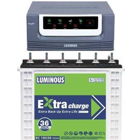 Luminous EcoVolt 1050 Inverter With EC 18036 150Ah Tubular Battery