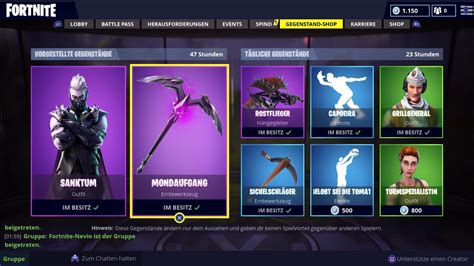 Fortnite Battel Royal Der Neue Shop 19 10 2018 Der Seltenste Skin