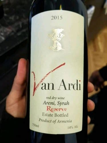 Van Ardi Reserve Areni Syrah Vivino US