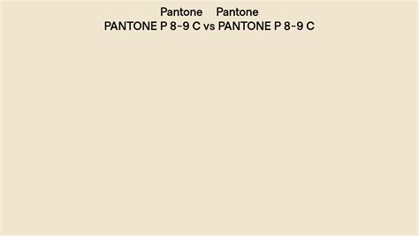 Pantone P 8 9 C Vs Pantone P 8 9 C Side By Side Comparison