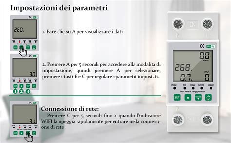 Contatore Energia Elettrica Misuratore Consumo Elettrico Con Kwh Meter