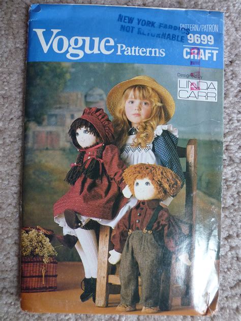 Uncut Vintage Vogue Craft Pattern Designed By Linda Carr Etsy