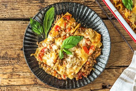 Lasagne fondante au bœuf haché Recette HelloFresh