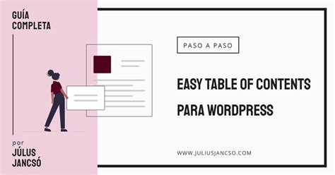 Easy table of contents para WordPress Július Jancsó