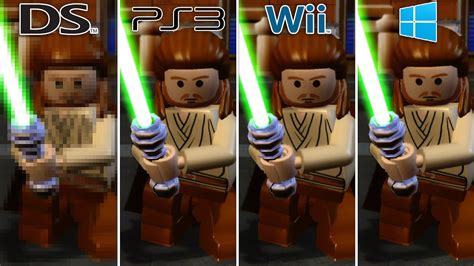 Lego Star Wars The Complete Saga 2007 Ds Vs Ps3 Vs Wii Vs Pc Best Graphics Comparison