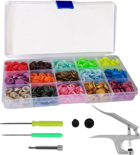 Ilauke Snap Pince Pcs Boutons Pressions De T Mm Pression Kit