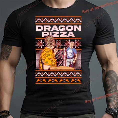 Dave Portnoy Dragon Pizza Ugly Christmas Shirt - Hersmiles