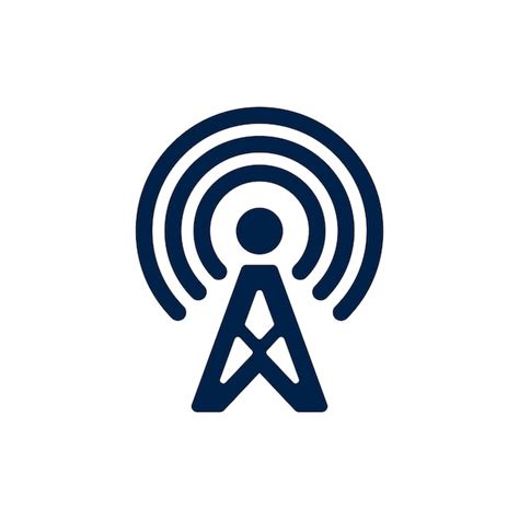 Premium Vector Broadcast Transmitter Antenna Icon Design Vector