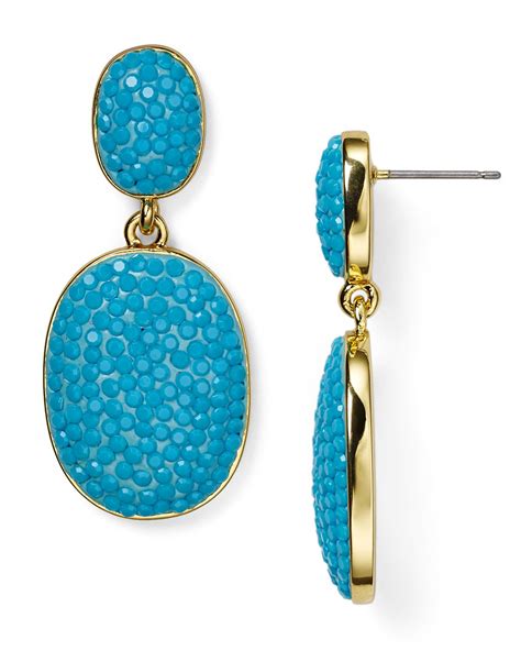 Lyst Kate Spade New York Pave The Way Drop Earrings In Metallic