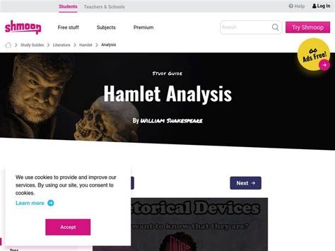 Shmoop: Hamlet Plot Analysis Activity for 9th - 10th Grade | Lesson Planet