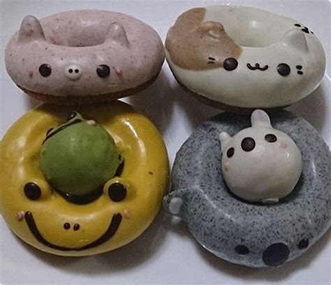 Animal Donuts Neatorama Donuts Easter Sewing Crafts Japanese