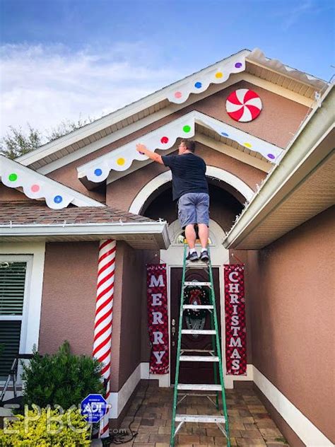 Turning Our Friends Place Into A Life Sized Gingerbread House Final