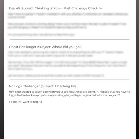 Challenge Group Weekly Check In Email Templates Done For You Etsy Uk