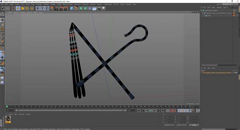 Egyptian Heka And Nekhakha Sceptres 3D Model - TurboSquid 2083595