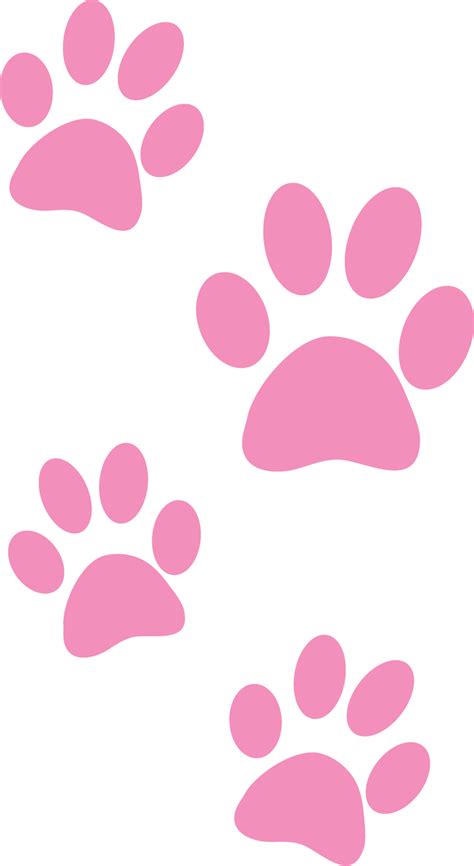 Pink Paw Print Clip Art - ClipArt Best