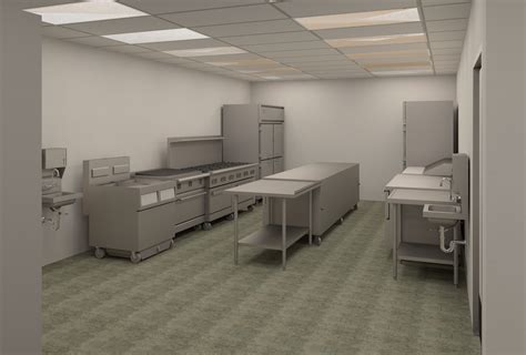 Students Restaurant Kitchenwork Area Project Using Revit Restaurant