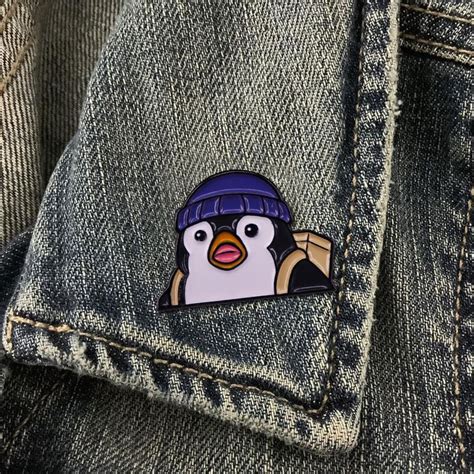 Valorant Surprised Penguin Enamel Pin Etsy