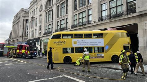 New Oxford Street One Injured After Double Decker Bus Crashes Into