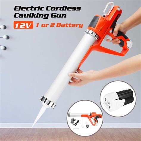 Electric Cordless Caulking Guns 15ah 12v Max Handheld Glass Hard Rubber Sealant Guns With Liion