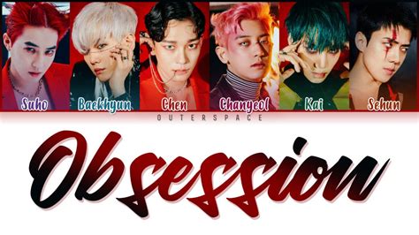 Vietsub Han Rom Exo Obsession Color Coded Lyrics Youtube