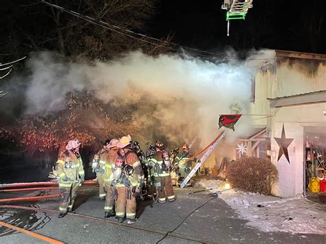 Burning Building Collapses Firefighters Safe Franklin County Free Press