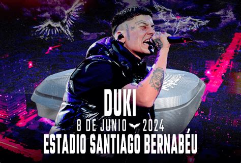 Duki en concierto en Madrid en junio de 2024 en el nuevo Bernabéu