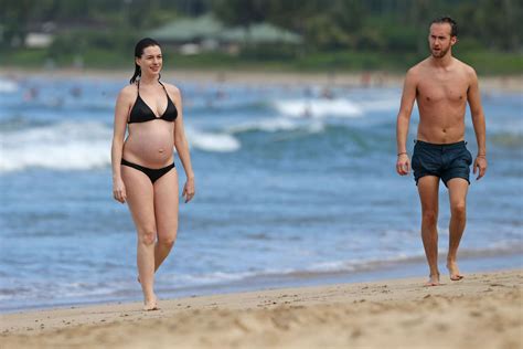 Anne Hathaway In Black Bikini 03