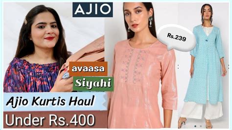 Ajio Kurtis Haul Latest 2023 Ajio Kurti Kurtas Under 400 Siyahi