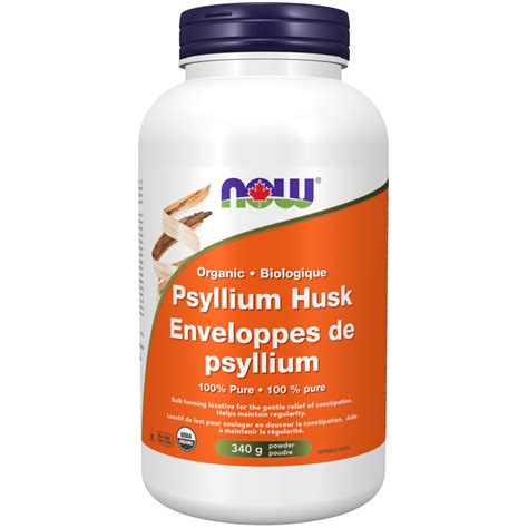 Psyllium Husk Powder Organic Now Foods Canada