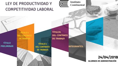 LEY DE PRODUCTIVIDAD Y COMPETITIVIDAD LABORAL By MIGUEL ANGEL Reyes