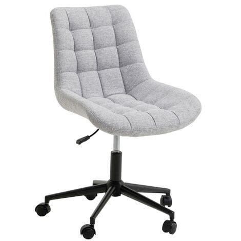 Chaise De Bureau Talia En Tissu Gris