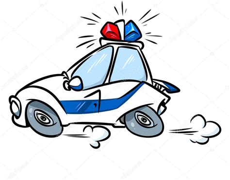 Cartoon police car — Stock Photo © Efengai #105550434