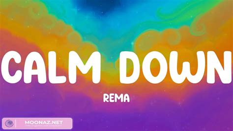 Rema Calm Down Lyric Video Miley Cyrus Lewis Capaldi Youtube