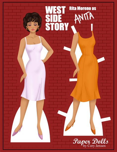 Anita Paper Dolls from West Side Story