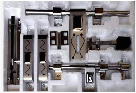 Modern Silver Stainless Steel Door Aldrop Kit For Door Fittings Size