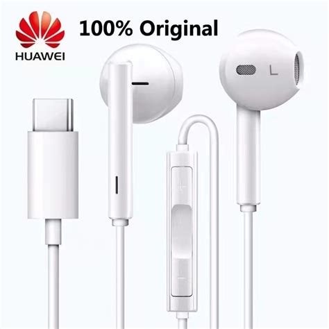 100 Original HUAWEI CM33 Auriculares Tipo C Interfaz Auriculares