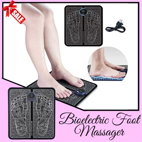 Electric Foot Massage Mat Ems Foot Massager Pad Feet Muscle Stimulator