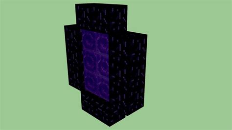 Minecraft Nether Portal By Zapperier 3d Model