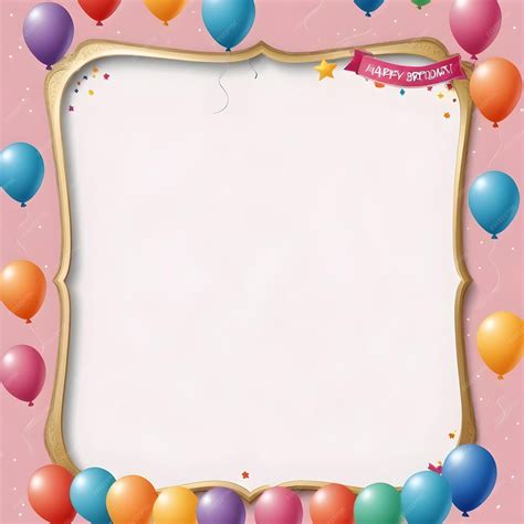 Premium Photo | A pink background with balloons and a banner that says ...