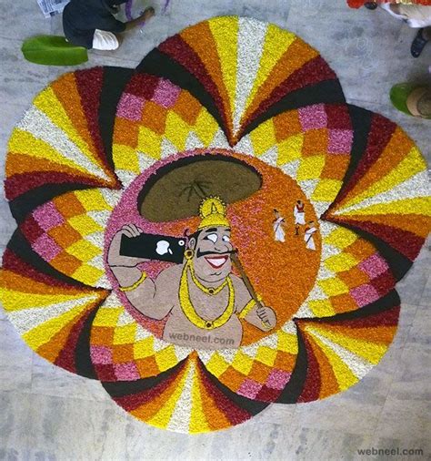 Most Beautiful Pookalam Designs For Onam Festival Part