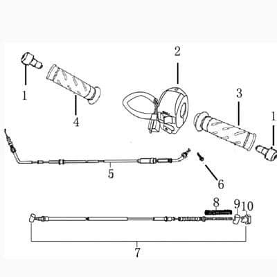 Gaszug Bowdenzug Seilzug Rex