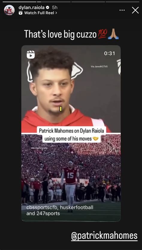 “That’s love big cuzzo”: Dylan Raiola reacts as Patrick Mahomes