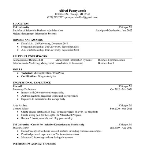 Resume Examples Good And Bad Resume Templates Good Resume Examples Riset