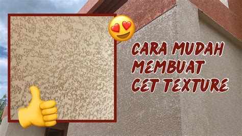 mudah membuat cet texture  pemula youtube