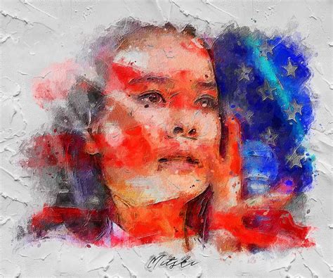 Celebrity Mitski Painting By Rosie Boehm Fine Art America