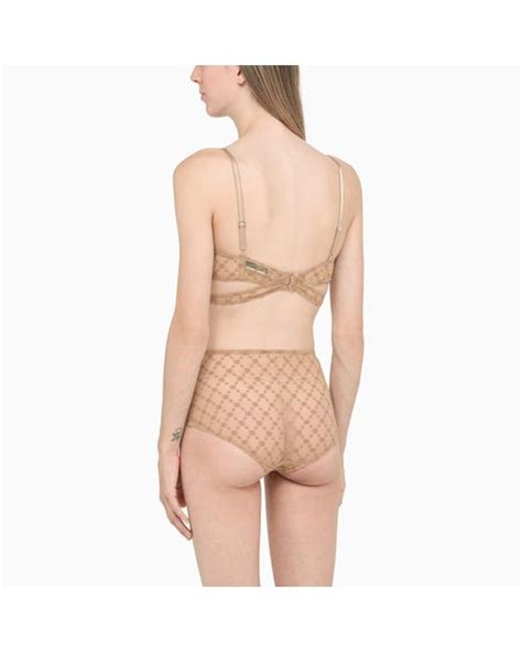 Gucci Nude Lingerie Set In Natural Lyst