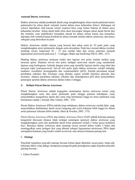 anatomi ductus arteriosus