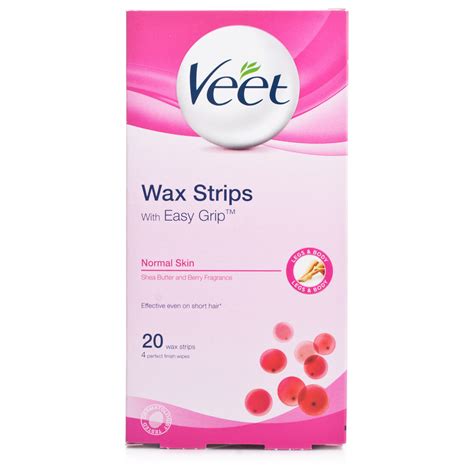 Veet Ready To Use Wax Strips For Normal Skin Chemist Direct