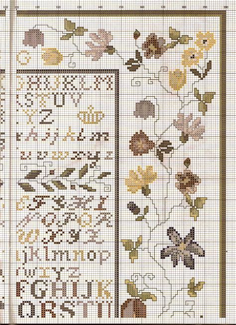 Sampler Alfabeto Punto Croce Floreale Magiedifilo It Punto Croce